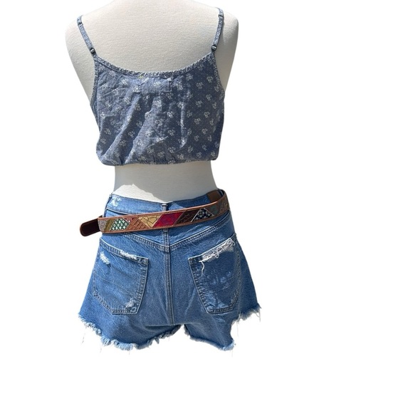 Abercrombie & Fitch Blue Floral Camisole - Picture 9 of 14